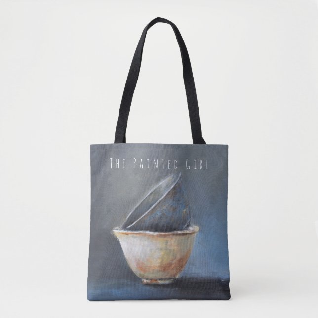 "Wabi Sabi" Japanese inspired pottery tote bag (Front)
