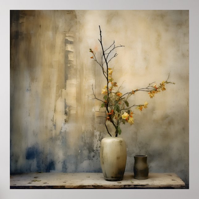 Wabi Sabi Japanese Style Art Poster (Front)