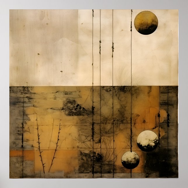 Wabi Sabi Japanese Style Art Poster (Front)