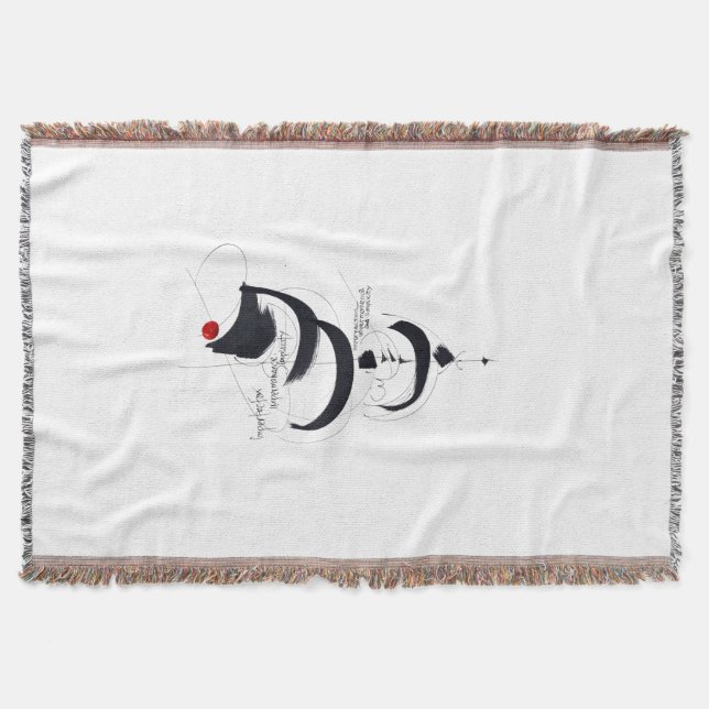wabi sabi throw blanket (Front)