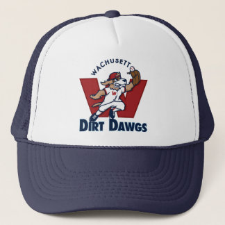Wachusett Dirt Dawgs Collegiate Baseball Team Logo Trucker Hat