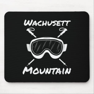 Wachusett Mountain Machusetts Skier Skiing Skis Go Mouse Mat