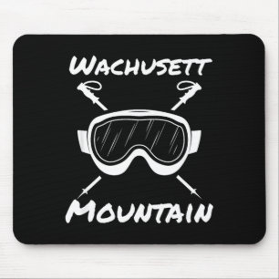 Wachusett mountain massachusetts skier skiing skis mouse mat