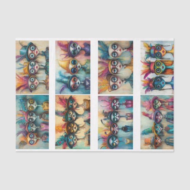 Wackadoodle Scrapbooking DIY 10x15 = 5 x 3.25  Tissue Paper (Front)