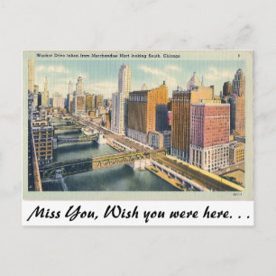 Wacker Drive, Chicago, Illinois Postcard