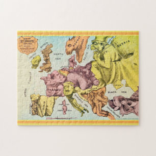 Wacky 11x14 Old Europe Map Puzzle