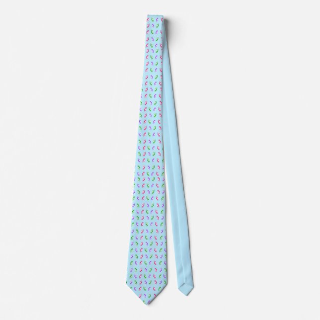 Wacky Boston Terrier Print Tie (Front)