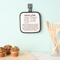 Wacky Cake Vegan Chocolate Cake Recipe