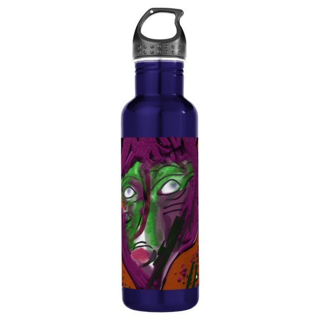Wacky Cartoon Stainless Steel Water Bottle (Front)