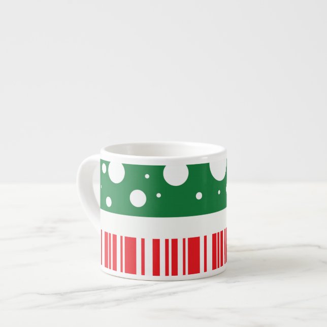 Wacky Christmas Espresso Cup (Front Left)