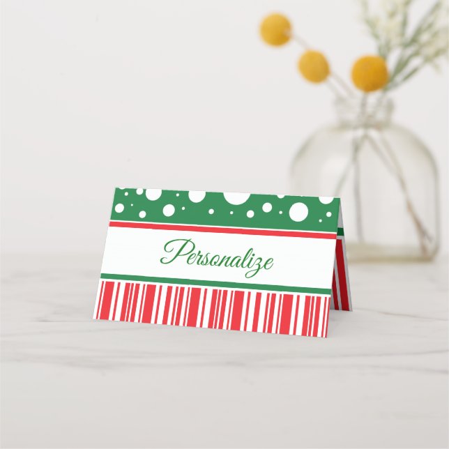 Wacky Christmas Place Card (Front)