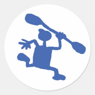 Wacky Kayaker Stickers