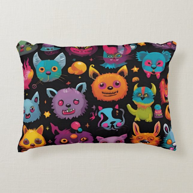 Wacky monster  decorative cushion (Front)