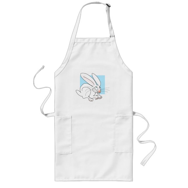 Wacky Rabbit Long Apron (Front)