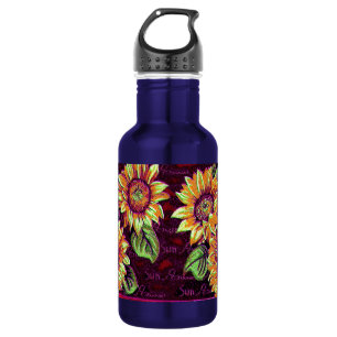 Wacky Sunflowers 532 Ml Water Bottle