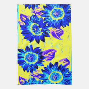 Wacky Sunflowers Tea Towel