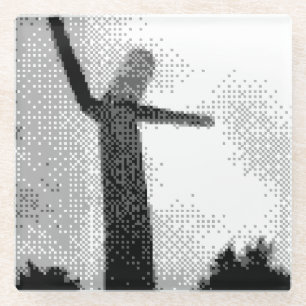 WACKY WAVING INFLATABLE ARM FLAILING TUBEMAN GLASS COASTER