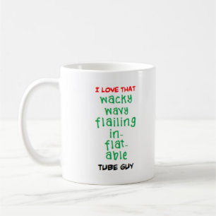 wacky wavy tube guy coffee mug