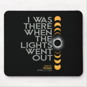 Waco 2024 Total Solar Eclipse Totality Mouse Mat