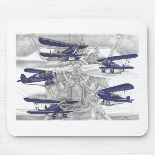 Waco Biplane Mouse Mat (Front)