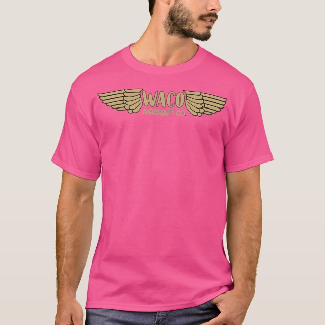 Waco Classic Aircraft Vintage Design T-Shirt (Front)