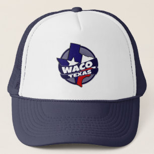 Waco Texas flag burst trucker hat