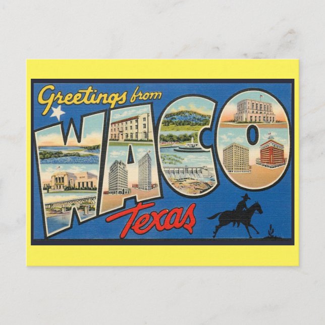 Waco Texas  Vintage Travel Postcard (Front)