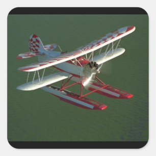Waco, UBF-2, 1933_Classic Aviation Square Sticker