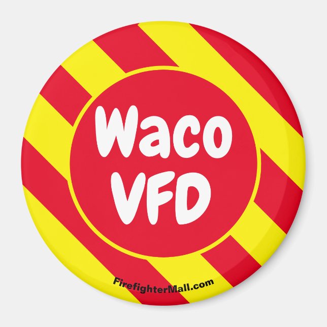 Waco VFD Red/Yellow magnet (Front)