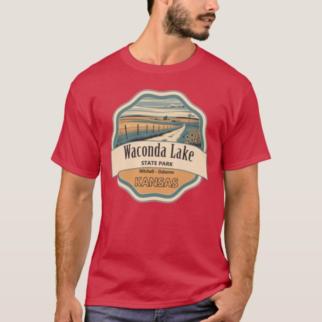 Waconda Lake Glen Elder Reservoir T-Shirt (Front)