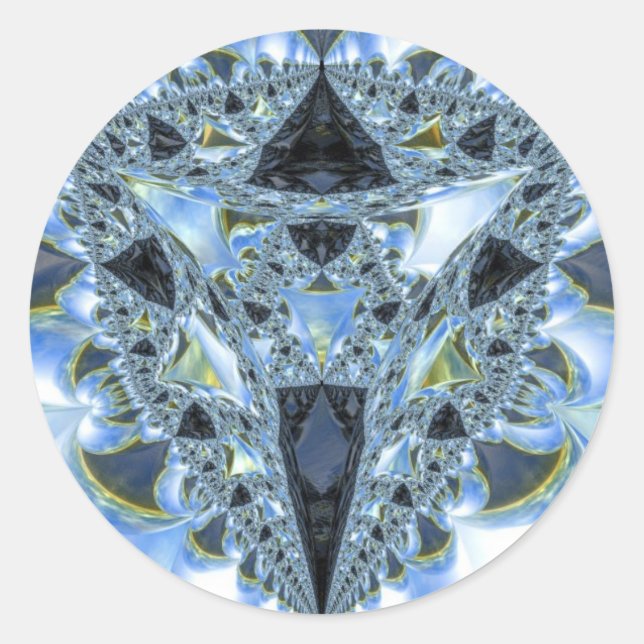 Wada Basin Fractal Classic Round Sticker (Front)