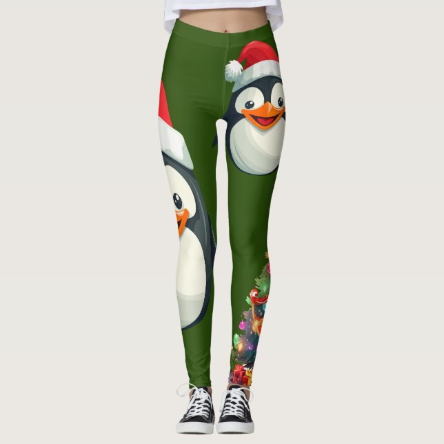Waddle Claus Leggings (Front)