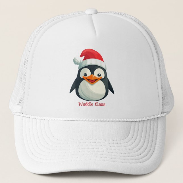 Waddle Claus Trucker Hat (Front)