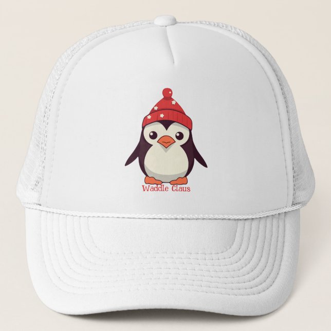 Waddle Claus Trucker Hat (Front)