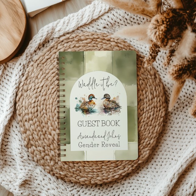 Waddle It Be Mallard Duck Gender Reveal Guest Book (Creator Uploaded)