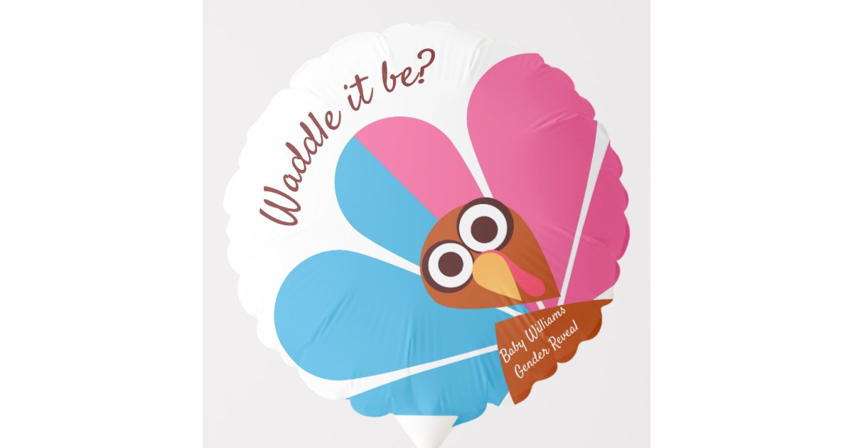 Waddle It Be Thanksgiving Baby Announcement Balloon ...