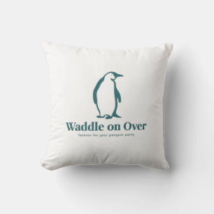 Waddle On Over Adorable Penguin Cushion