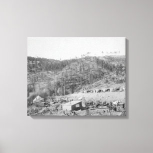 Wade and Jones Railroad Camp in Whitewood Canyon Canvas Print
