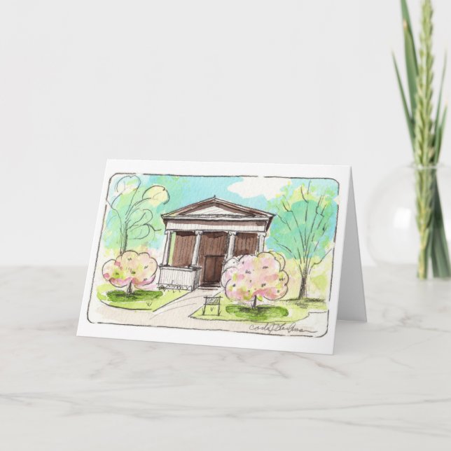 Wade Chapel at Lakeview Cemetery Folded Card (Front)