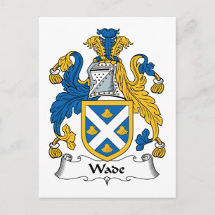 Wade Family Crest Postcard
