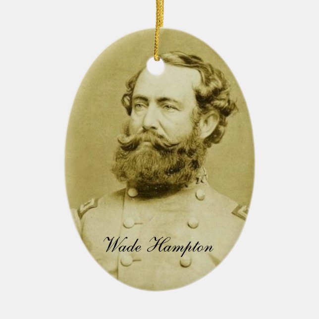 Wade Hampton III Ceramic Tree Decoration (Front)