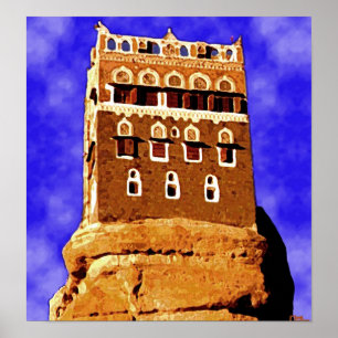 WADI DAHR yemen (not far from sanaa) Poster