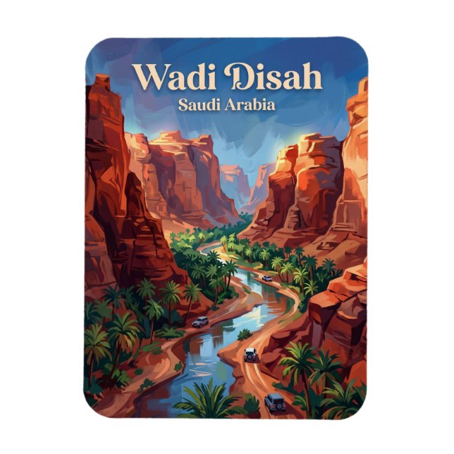 Wadi Disah Saudi Arabia Magnet (Vertical)