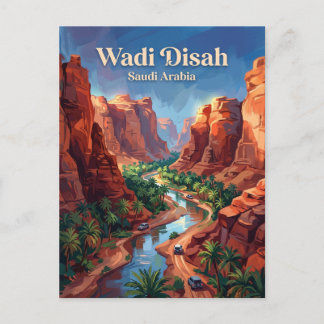 Wadi Disah Saudi Arabia Postcard