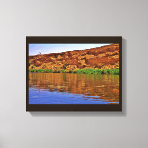 Wadi Namar Lake Canvas Print