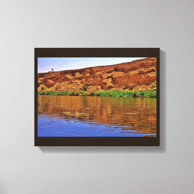 Wadi Namar Lake Canvas Print (Front)