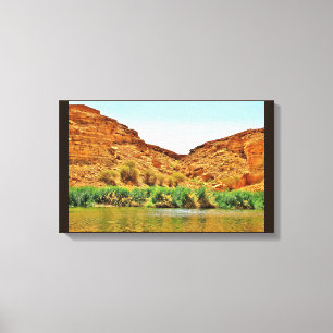 Wadi Namar Scene Canvas Print