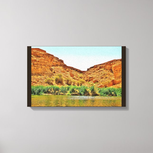 Wadi Namar Scene Canvas Print (Front)