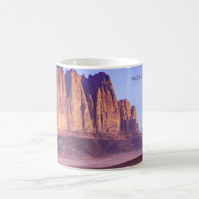 Wadi Rum desert in Jordan, Holiday  Coffee Mug (Center)
