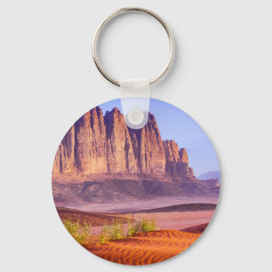Wadi Rum desert in Jordan, Holiday Key Ring